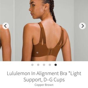 Lululemon Athletica Copper Brown Supportive Bra